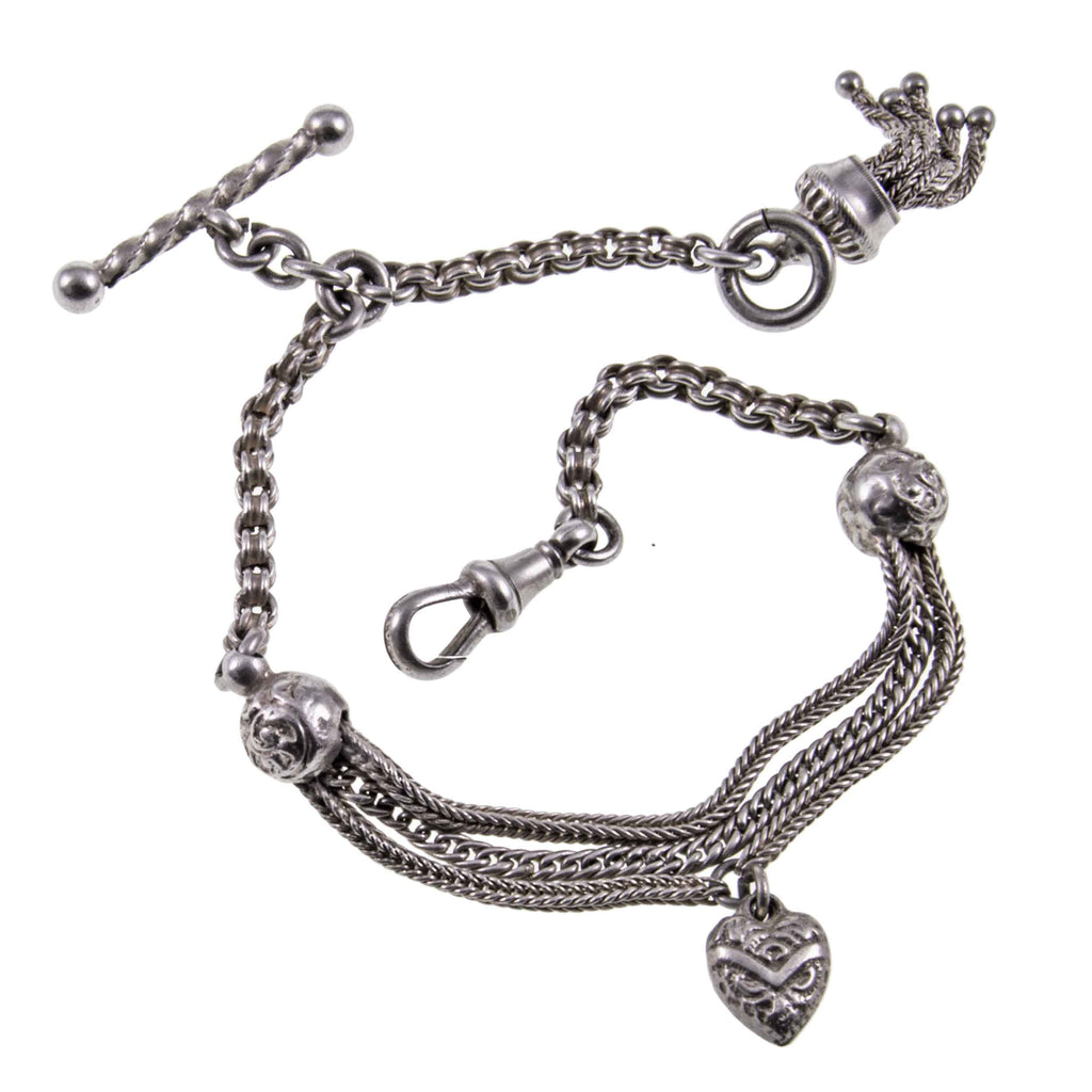 Antique Sterling Silver Albertina Bracelet