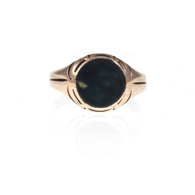 Antique 18ct Gold Bloodstone Signet Ring - Charles Green - Jewellery Hound