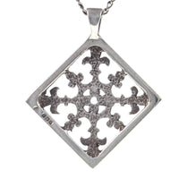 Scottish Sterling Silver Vintage Malcolm Gray Pendant - Back