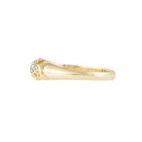 Side View of Edwardian 18ct Yellow Gold 5 Stone Diamond Ring