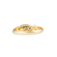 Back of Edwardian 18ct Yellow Gold 5 Stone Diamond Ring