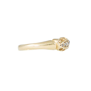 Other Side View of Edwardian 18ct Yellow Gold 5 Stone Diamond Ring