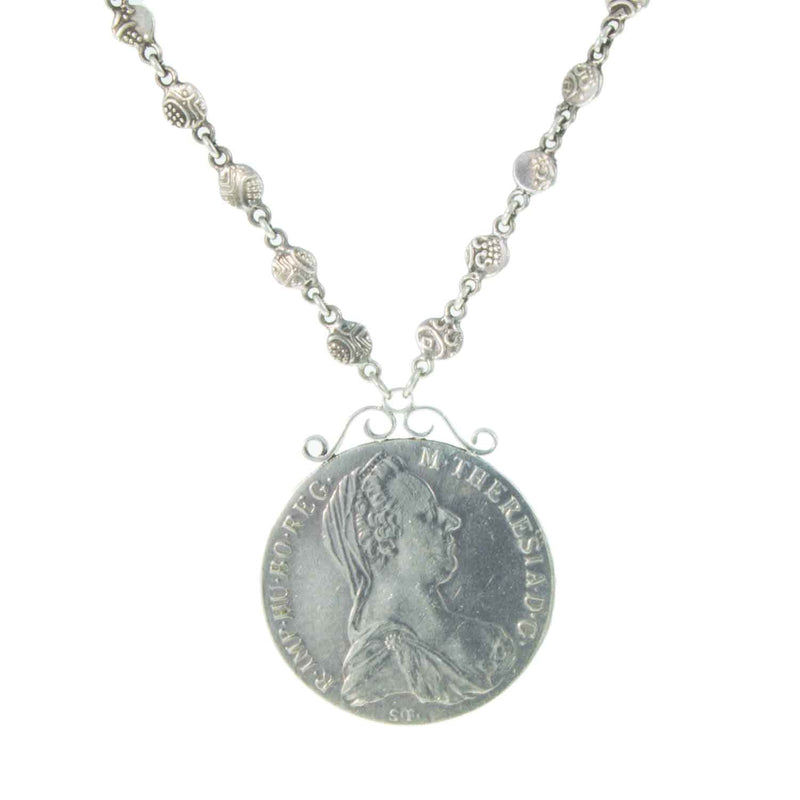 Vintage Boho Silver Necklace 