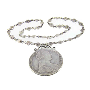 Vintage Boho Silver Necklace 07