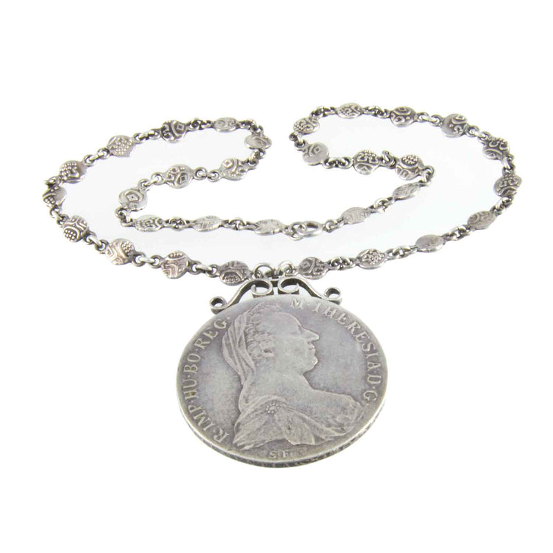 Vintage Boho Silver Necklace 07