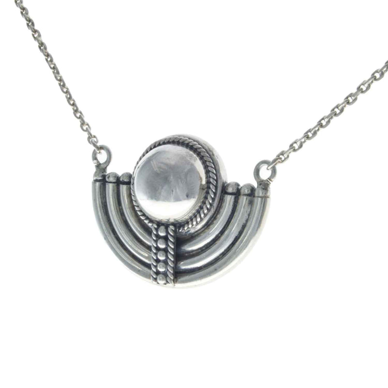 Vintage Art Deco Inspired Silver Necklace 01
