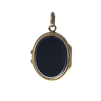 French 18ct Gold Antique Mourning Locket  - Back