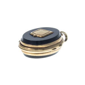 French 18ct Gold Antique Mourning Locket
