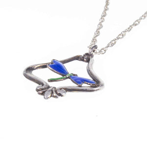 Art Nouveau ‘Charles Horner’ Style Dragonfly Pendant and Chain Flat