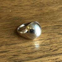 Minimalist Vintage Silver Domed Bombay Ring.