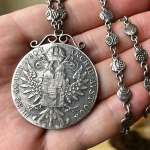 Vintage Boho Silver Necklace 09