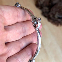 Antique/Vintage Engraved Sterling Silver Bangle/Bracelet.