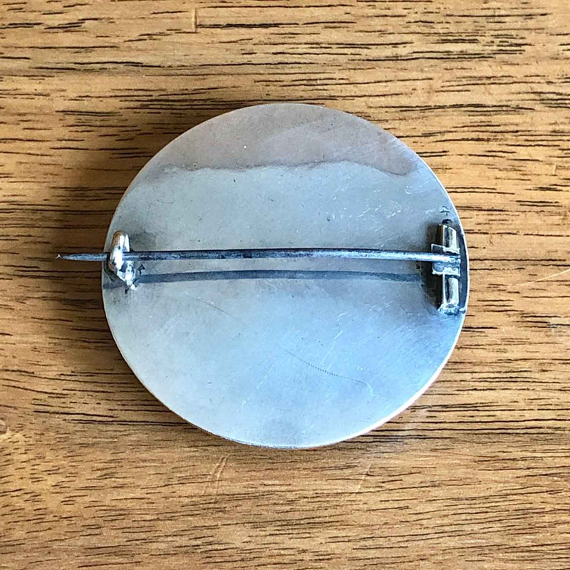Scottish Agate Antique Silver Brooch - Clasp