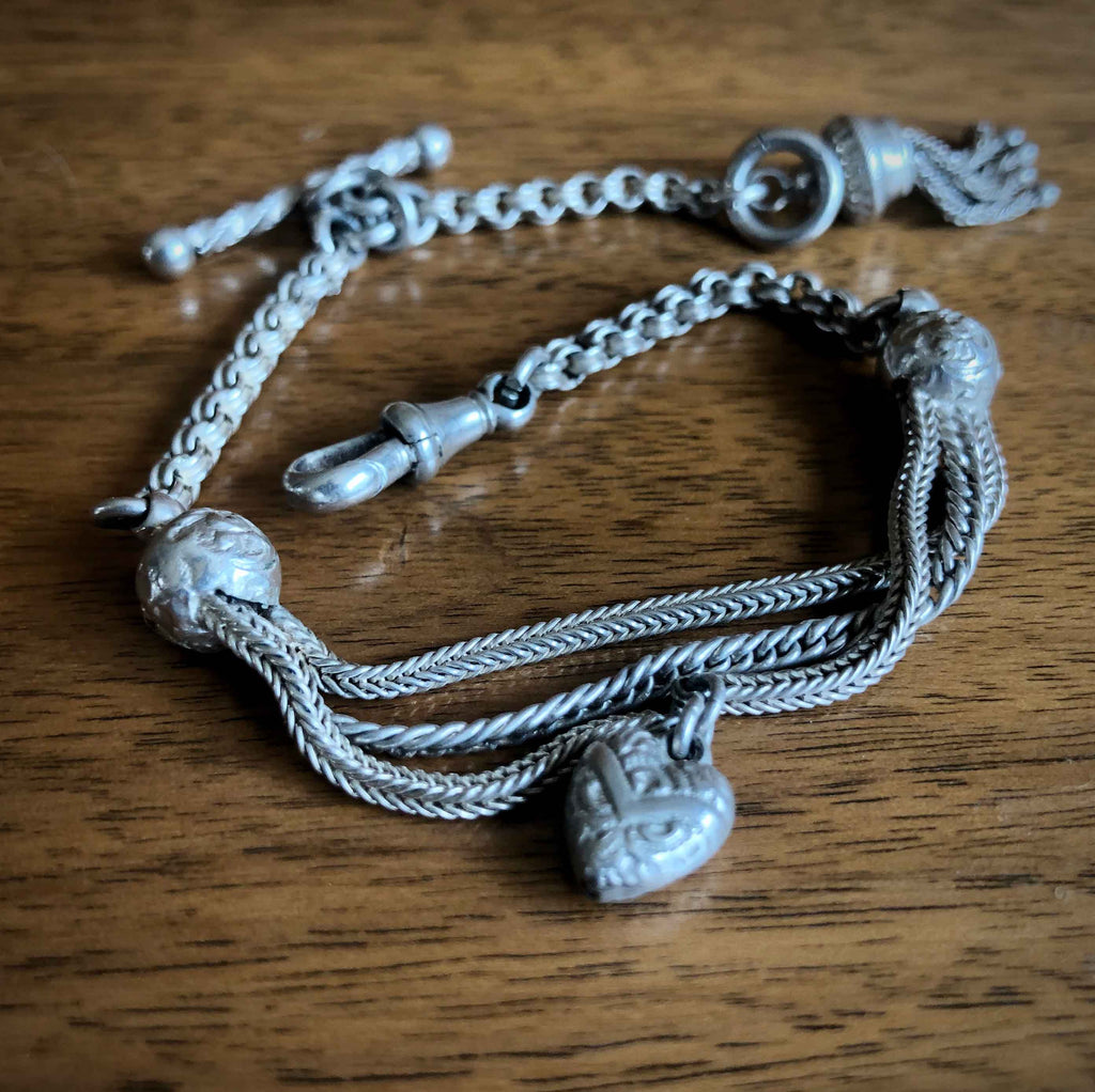 Victorian Sterling Silver Albertina Bracelet