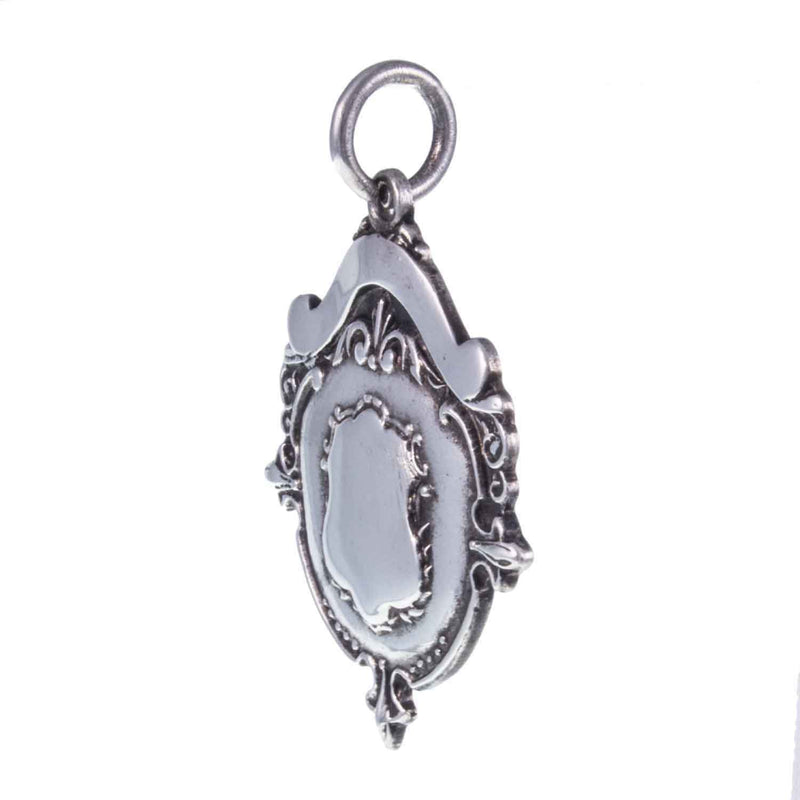 Vintage Silver Watch Fob Medal Pendant 1946