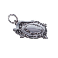 Vintage Silver Watch Fob Medal Pendant 1946