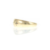 Edwardian 18K Yellow Gold 3 Stone Diamond ‘Gypsy’ Ring