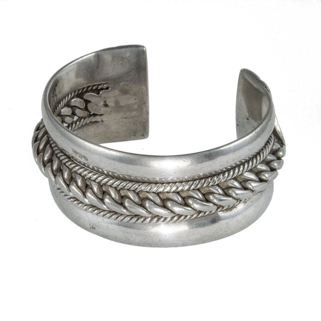 Jewellery Hound Bangles A Heavy Vintage Bedouin Silver (800) Bangle with Egyptian Hallmark. 1940