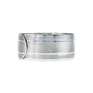 Jewellery Hound Bangles Engraved Wide Vintage Charles Horner Silver Bangle