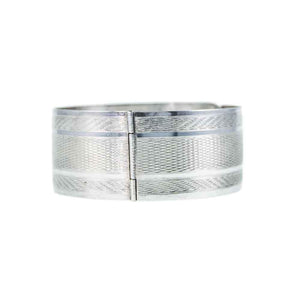 Jewellery Hound Bangles Engraved Wide Vintage Charles Horner Silver Bangle