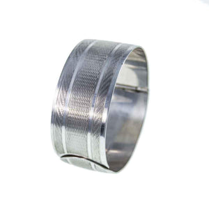 Jewellery Hound Bangles Engraved Wide Vintage Charles Horner Silver Bangle