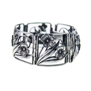 Jewellery Hound Bracelets Floral Vintage Scandinavian Silver Bracelet - Ge-Kå-Smyckek G Kaplan