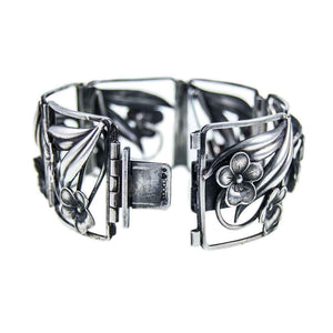 Jewellery Hound Bracelets Floral Vintage Scandinavian Silver Bracelet - Ge-Kå-Smyckek G Kaplan