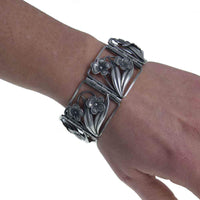 Jewellery Hound Bracelets Floral Vintage Scandinavian Silver Bracelet - Ge-Kå-Smyckek G Kaplan
