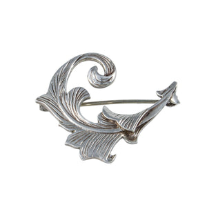 Jewellery Hound Brooches A second hand Small Scottish Sterling Silver Leaf Brooch