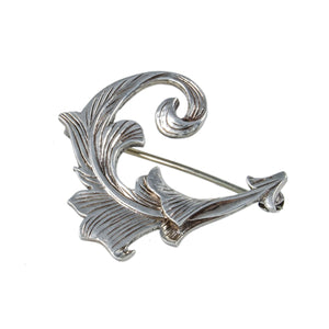 Jewellery Hound Brooches A second hand Small Scottish Sterling Silver Leaf Brooch