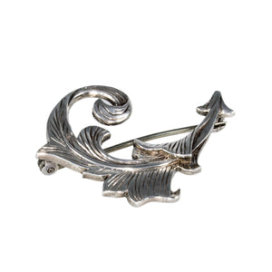 Jewellery Hound Brooches A second hand Small Scottish Sterling Silver Leaf Brooch