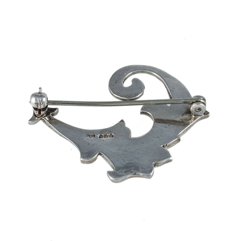 Jewellery Hound Brooches A second hand Small Scottish Sterling Silver Leaf Brooch