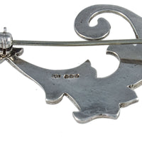 Jewellery Hound Brooches A second hand Small Scottish Sterling Silver Leaf Brooch