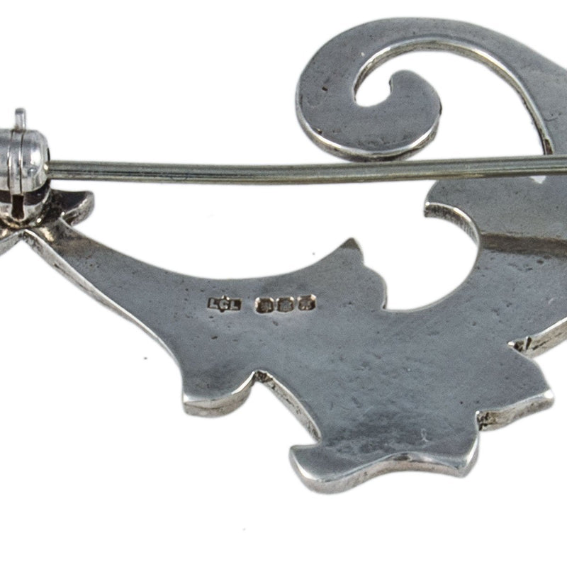 Jewellery Hound Brooches A second hand Small Scottish Sterling Silver Leaf Brooch