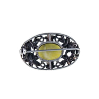 Jewellery Hound Brooches A Vintage Iona Marble Brooch in the style of ’Bernard Instone’. Circa 1960’s