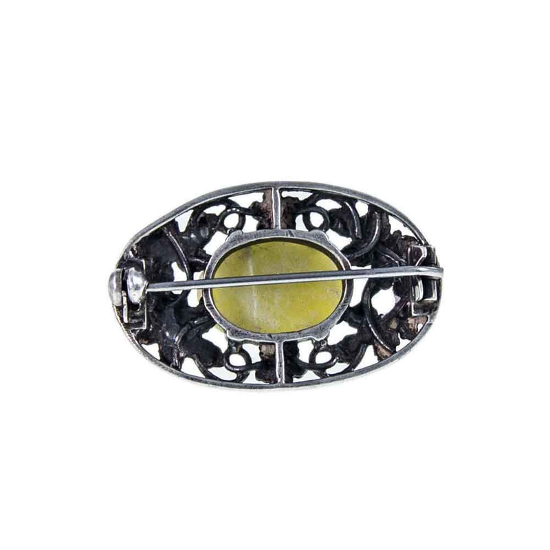 Jewellery Hound Brooches A Vintage Iona Marble Brooch in the style of ’Bernard Instone’. Circa 1960’s