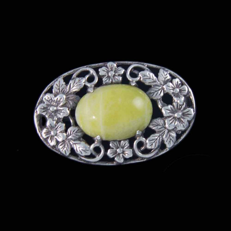 A Vintage Iona Marble Brooch in the style of Bernard Instone