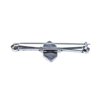 Jewellery Hound Brooches ‘Arts & Crafts’ Silver Enamel Bar Brooch. Circa 1900’s.