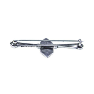 Jewellery Hound Brooches ‘Arts & Crafts’ Silver Enamel Bar Brooch. Circa 1900’s.