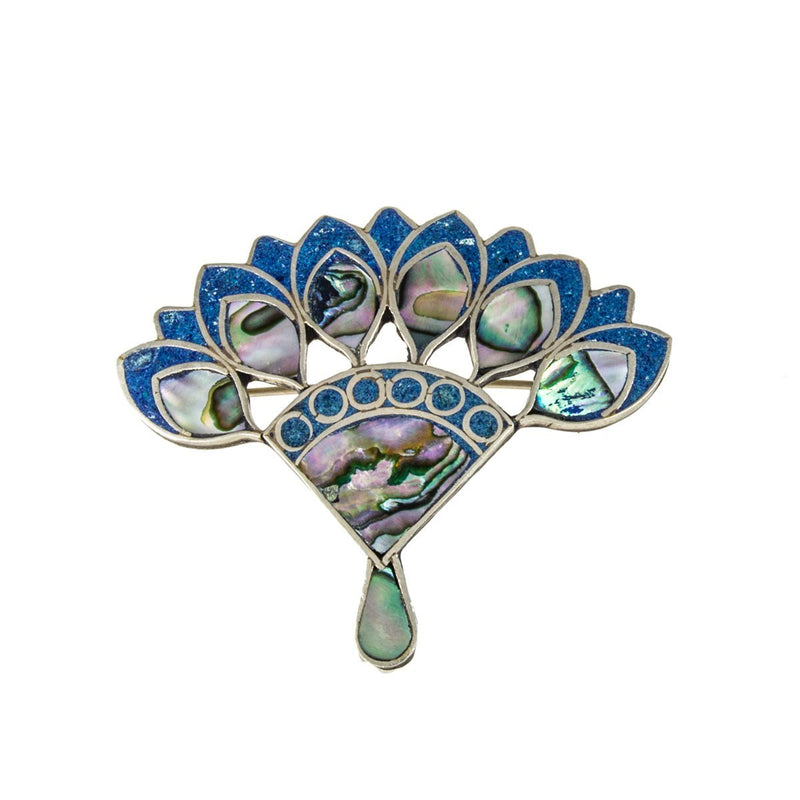 Jewellery Hound Brooches Vintage Mexican Alpaca Brooch / Pendant