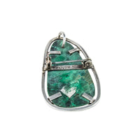 Jewellery Hound Brooches Vintage Modernist Sterling Silver 925 Eilat Stone Brooch/Pendant by Reuven