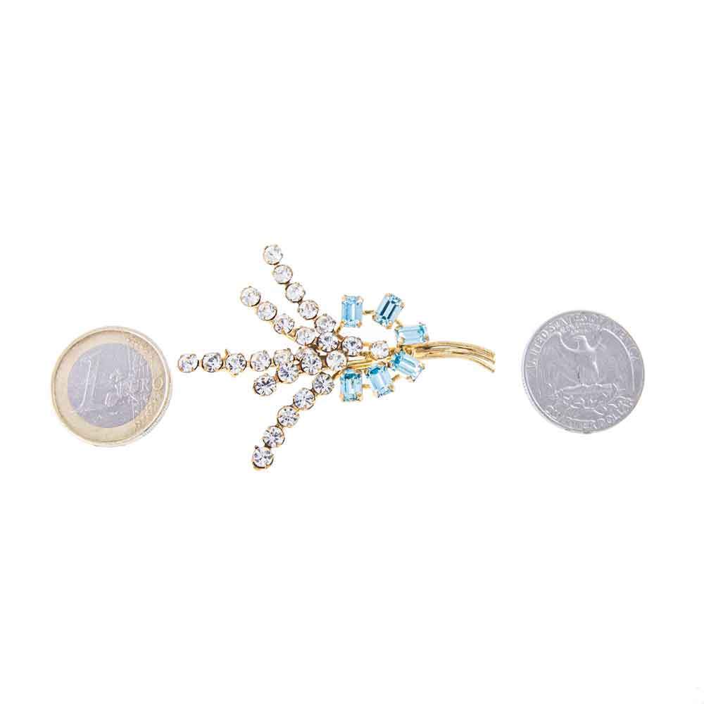 An Art Deco Style Vintage Rhinestone Brooch circa 1950s Jewellery Hound