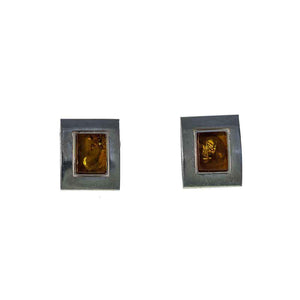 Jewellery Hound Earrings Baltic Amber Silver Earrings