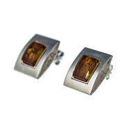 Jewellery Hound Earrings Baltic Amber Silver Earrings