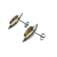 Jewellery Hound Earrings Baltic Amber Silver Earrings