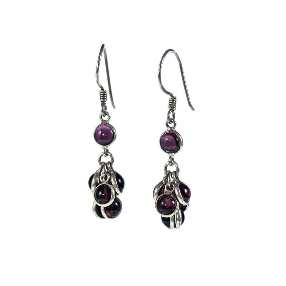 Jewellery Hound Earrings Garnet Drop Earrings