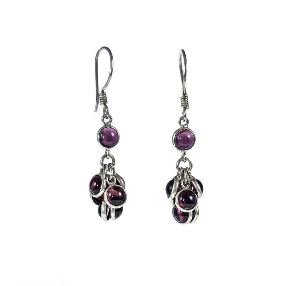 Jewellery Hound Earrings Garnet Drop Earrings