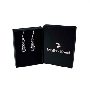 Jewellery Hound Earrings Garnet Drop Earrings