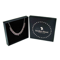Jewellery Hound Necklaces A Recycled Vintage Costume 'Almandine Garnet' Coloured Paste 'Rivière' style  Necklace