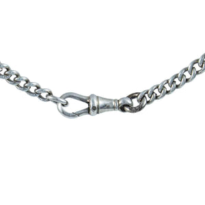 Jewellery Hound Necklaces Antique Silver Albert Watch Chain